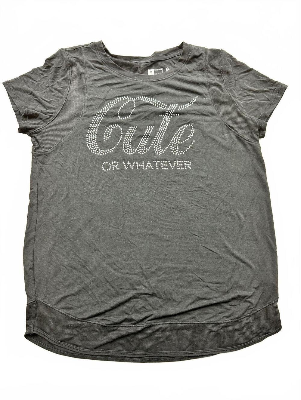 Xersion Medium Gray 'Cute or Whatever' Quick-Dri T-Shirt